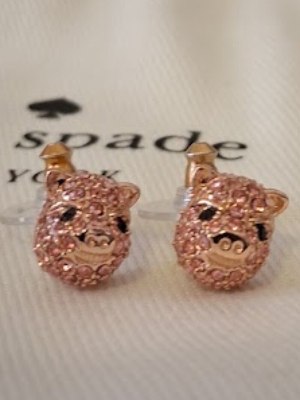 Kate Spade Pave Pig Studs - Picture 3 of 3